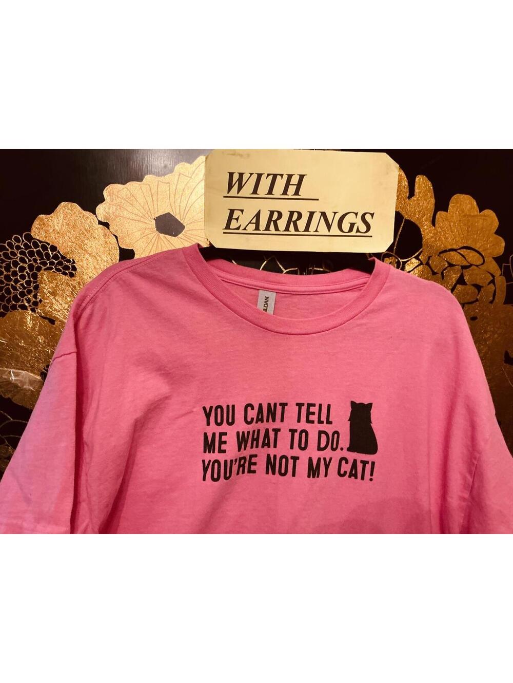 XL Fun Top & Cat Earrings